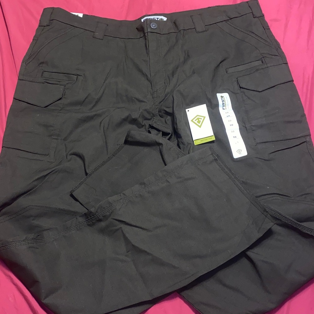 First Tactical Tundra Green Unhemmed Police/EMS/Military Canvas Pants